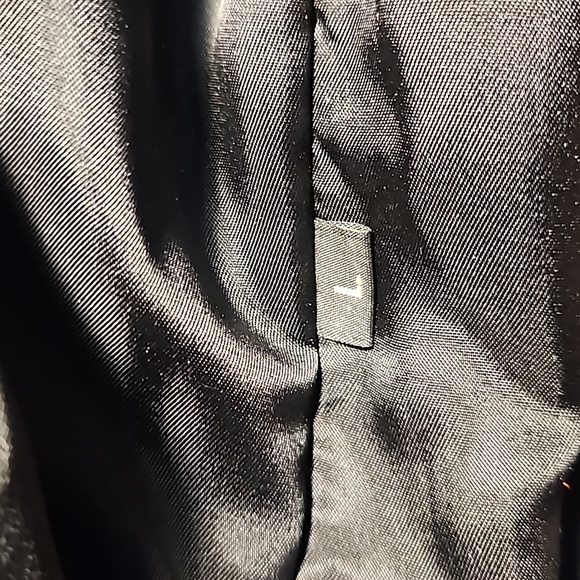 Red Leather Coat with Fox Fur Accents. LG $275. - Picture 8 of 8